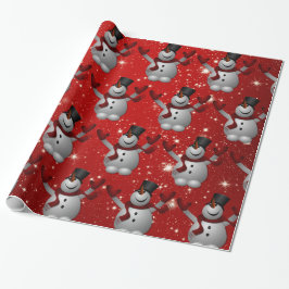 Snowman Pattern Geschenkpapier