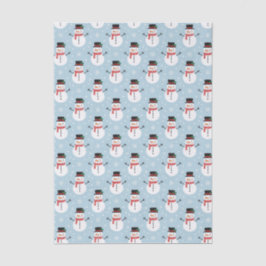 Snowman pattern seidenpapier