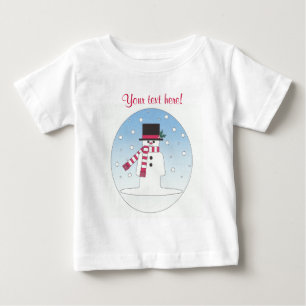 Snowman - Personalisiert Baby T-shirt