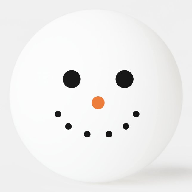 Snowman Pong Ball Tischtennisball (Vorderseite)