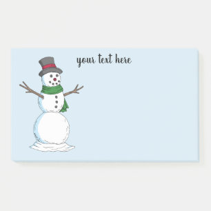 Snowman Post-it Klebezettel