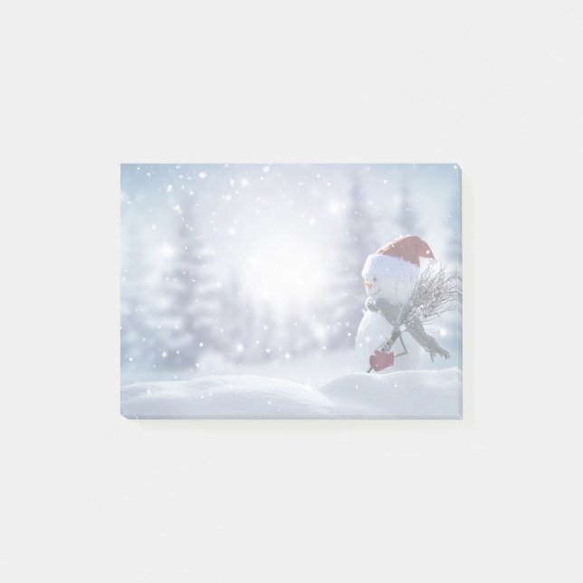 Snowman post Note pad Post-it Klebezettel (Vorderseite)