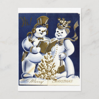 Snowman Postkarte