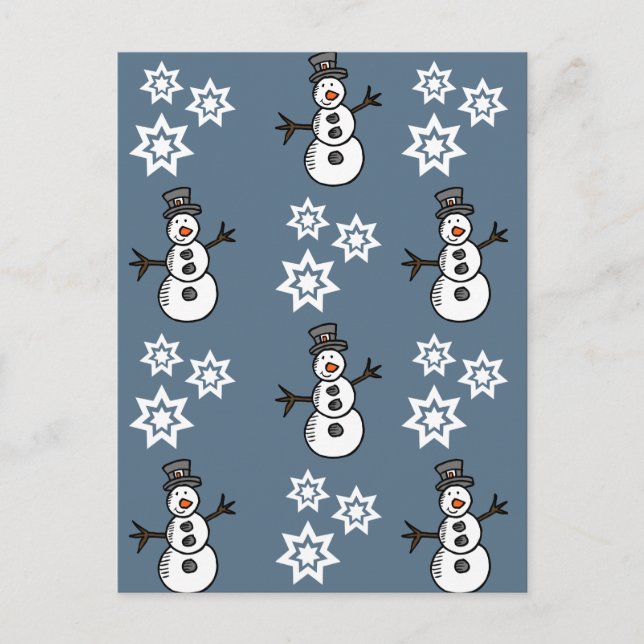 Snowman Postkarte (Vorderseite)
