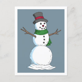 Snowman Postkarte