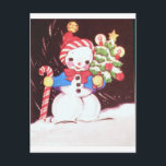 Snowman Postkarte<br><div class="desc">WWW.LOOKCRAZY.COM</div>