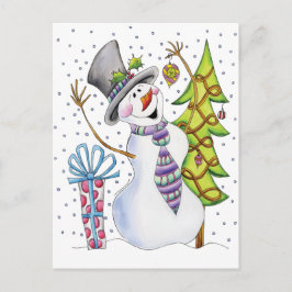 Snowman Postkarte