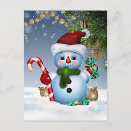 Snowman Postkarte