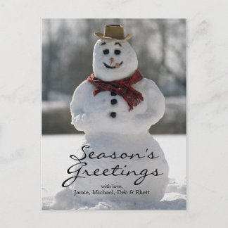 Snowman Postkarte