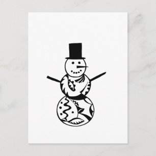 Snowman Postkarte
