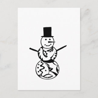 Snowman Postkarte