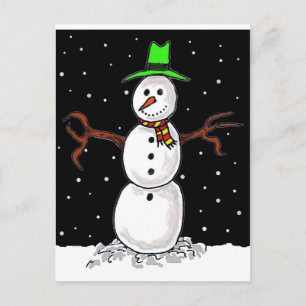 Snowman Postkarte