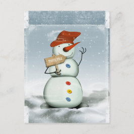 Snowman Postkarte