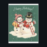 Snowman Postkarte<br><div class="desc">www.lookcrazy.com</div>