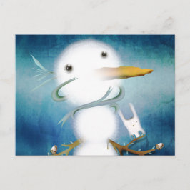 SNOWMAN POSTKARTE