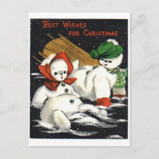 Snowman Postkarte