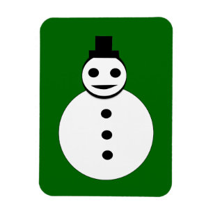 Snowman Premium Magnet lächelt Weihnachten
