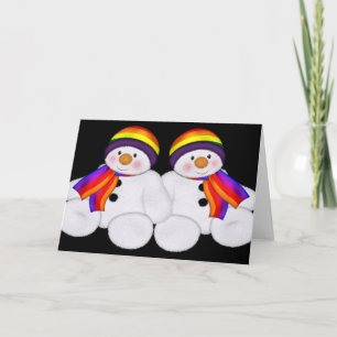 Snowman Pride Feiertagskarte