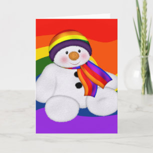 Snowman Pride Feiertagskarte