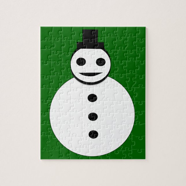 Snowman Puzzle lächelt Weihnachten (Vertikal)