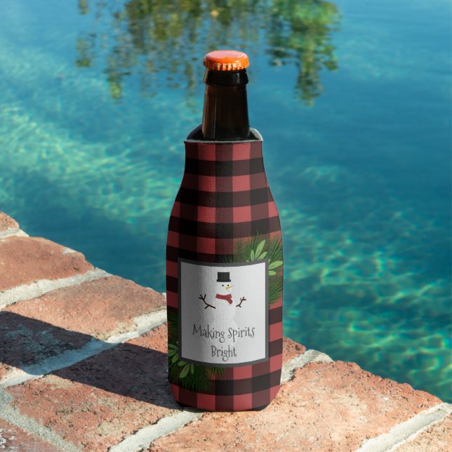 Snowman Red Buffalo Kariert Bottle Cooler Flaschenkühler (In Situ Pool)