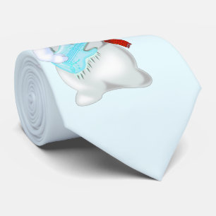 Snowman Rock Neck Tie Krawatte