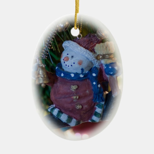 Snowman Santa Ornament (Vorne)
