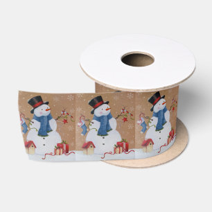 Snowman Satinband