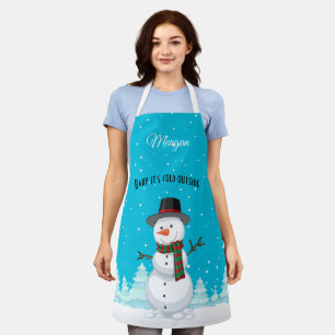 Snowman-Schürze Schürze