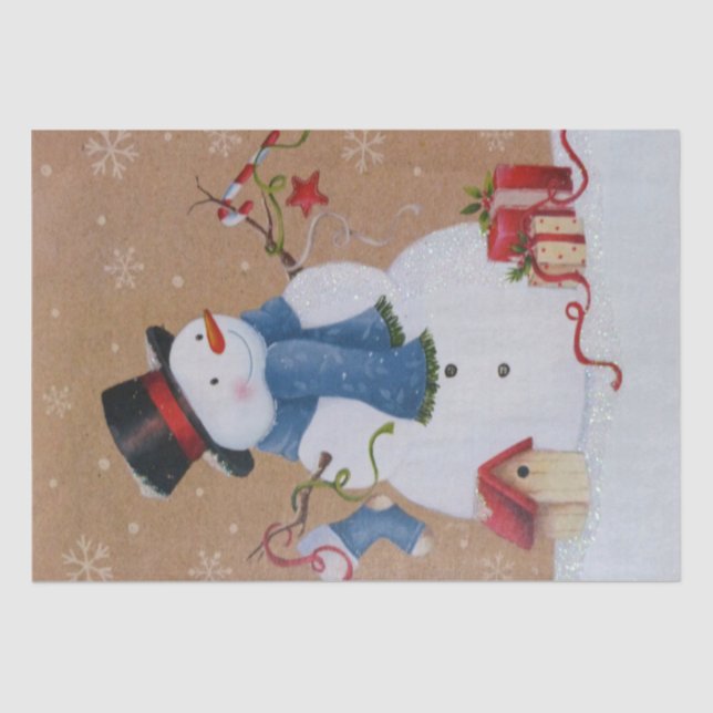 Snowman Seidenpapier (Vorderseite)