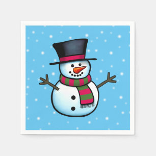 Snowman Serviette