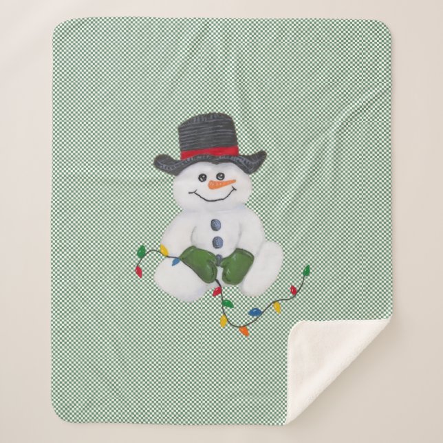 Snowman sitzend sherpadecke (Vorderseite)