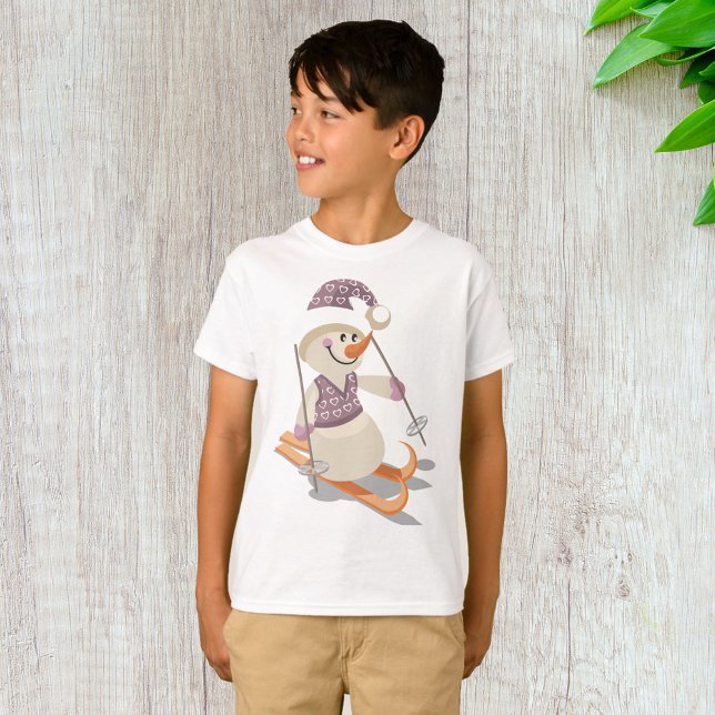 Snowman Skiing T-Shirt (Von Creator hochgeladen)