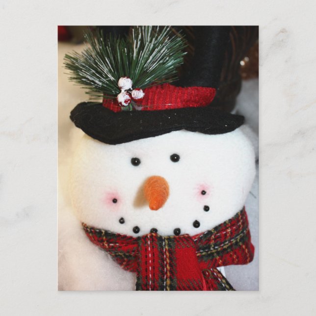 Snowman Smile Postkarte (Vorderseite)