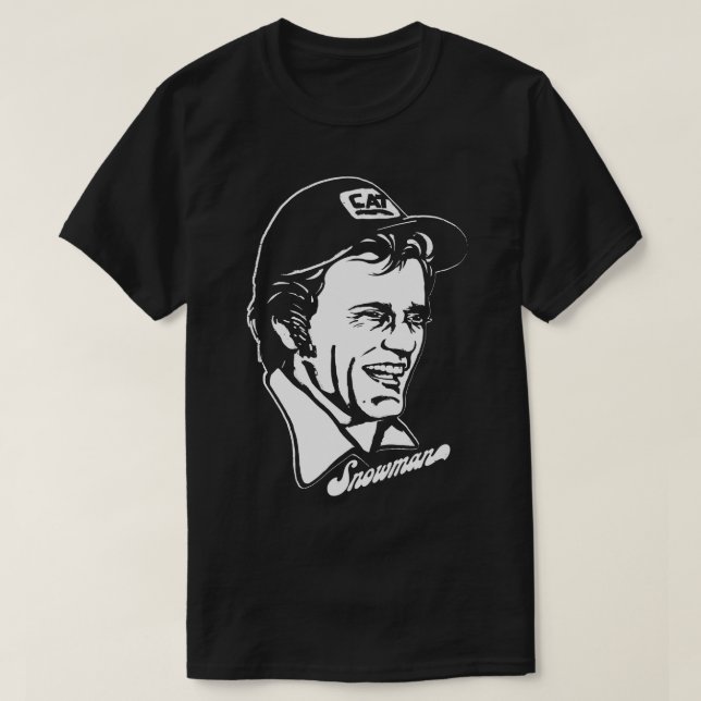 Snowman Smokey Der Bandit T-Shirt (Design vorne)