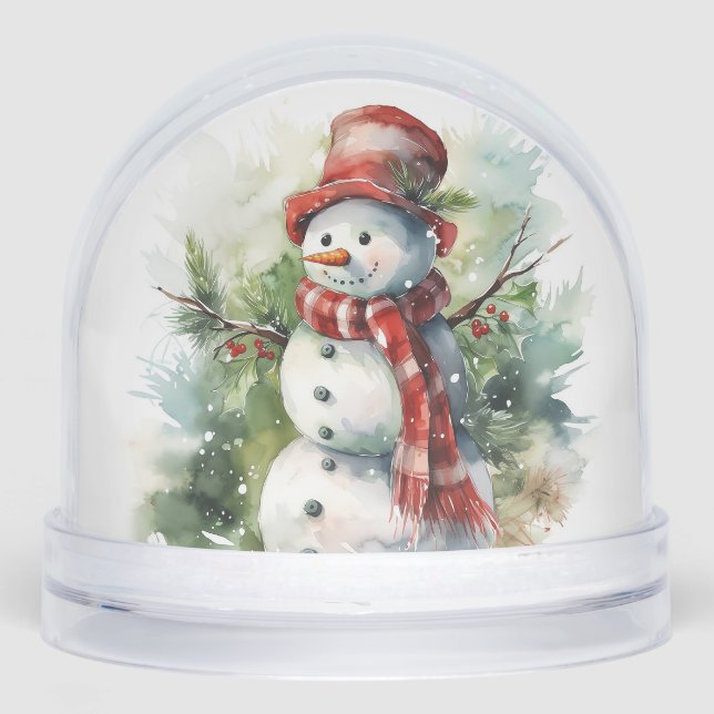 Snowman Snow Globe Schneekugeln (Vorderseite)