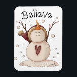 Snowman Snowflake Winterlandprimitiv Magnet<br><div class="desc">Snowman Snowflake Winterlandprimitiv</div>