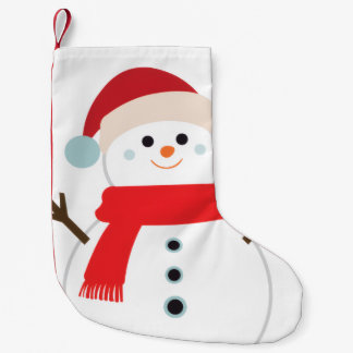 SNOWMAN sock for warm decor Christmas Kleiner Weihnachtsstrumpf