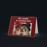 SNOWMAN SPASS - SCHWEETIE für CHRISTMAS Feiertagskarte<br><div class="desc">Wenn Ihr Typ oder Ihr Gal einen großen Sinn für Spaß hat und Sie zu Weihnachten zu HUG gewollt haben,  dann bekommt diese tolle Karte! DANKE FÜR DIE STOPPER VON 1 MEINER 8 STÄDTE UND "NUR CHRISTMAS" FÜR SIE!</div>