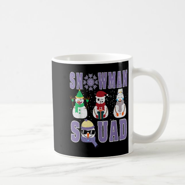 Snowman Squad Funny Family Matching, Teacher And S Kaffeetasse (Rechts)
