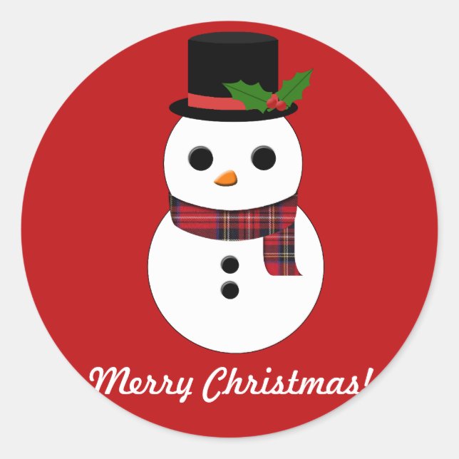 Snowman Sticker (Vorderseite)