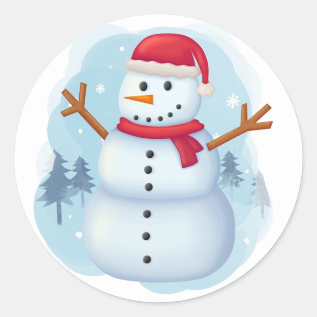Snowman Sticker (Vorderseite)
