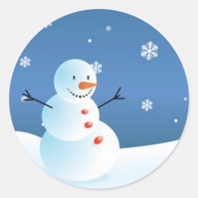 Snowman Sticker (Vorderseite)