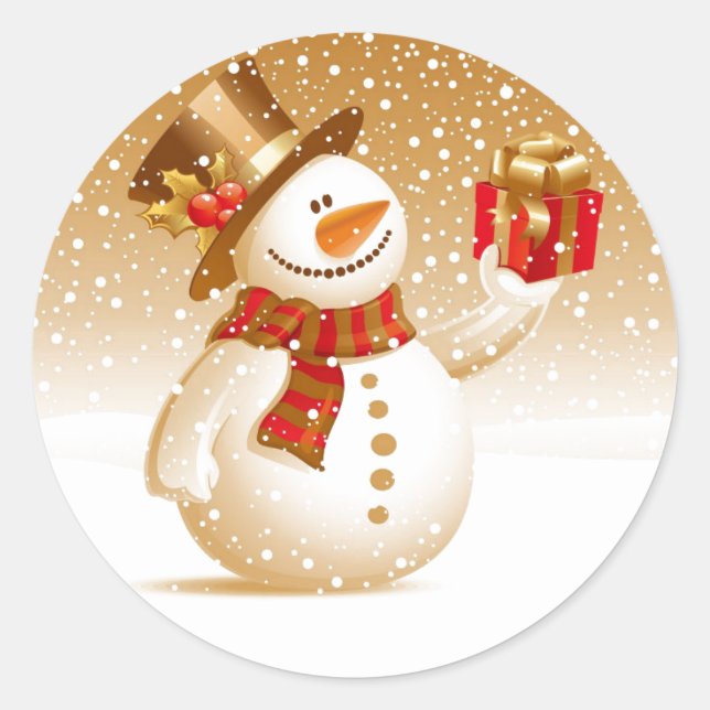 Snowman Stickers (Vorderseite)