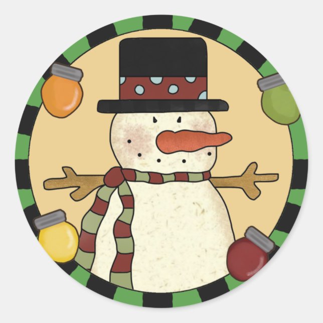 Snowman Stickers (Vorderseite)