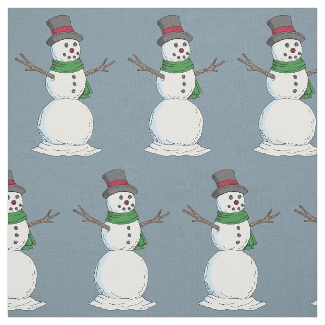 Snowman Stoff (Muster)