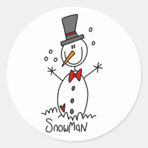 Snowman Strichmännchen Sticker
