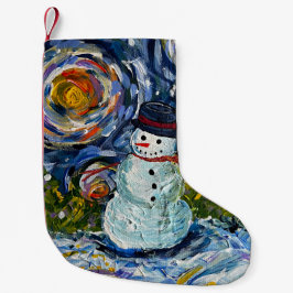 Snowman Strumpf Kleiner Weihnachtsstrumpf
