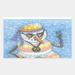 SNOWMAN super, SIGNE DE PAIX STICKERS NOËL Rec