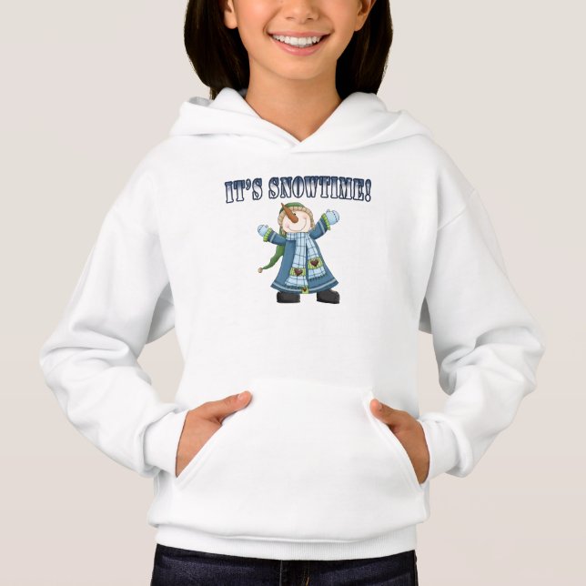 Snowman Sweatshirt de l'enfant (Devant)